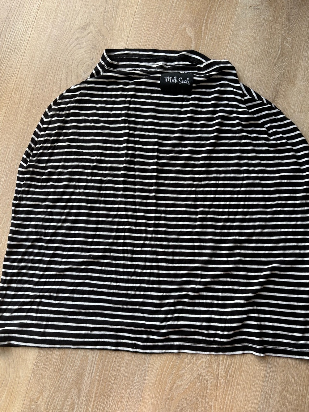Milk Snob Black and White Striped Nursing Cover